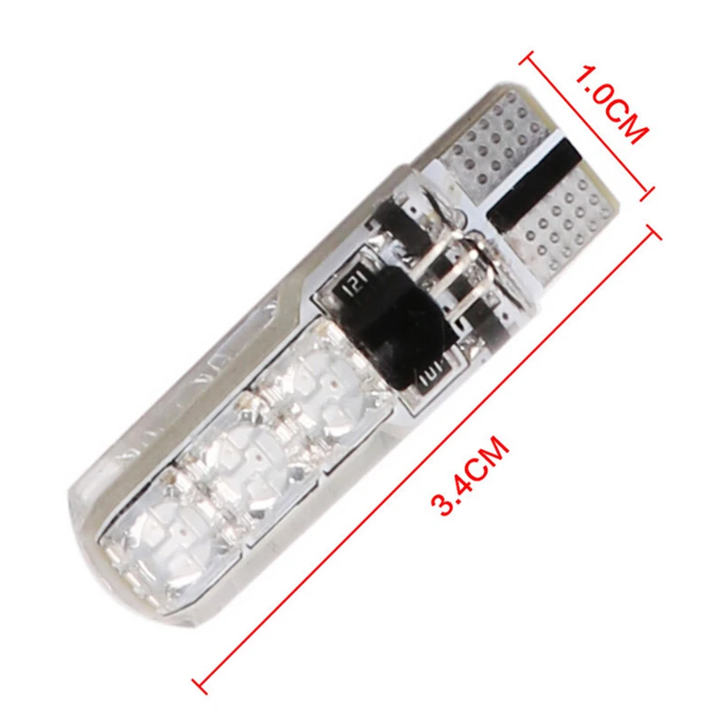 СВЕТОДИОДНЫЙ цветной светильник T10 RGB 5050 6 SMD 192 W5W с беспроводным пультом