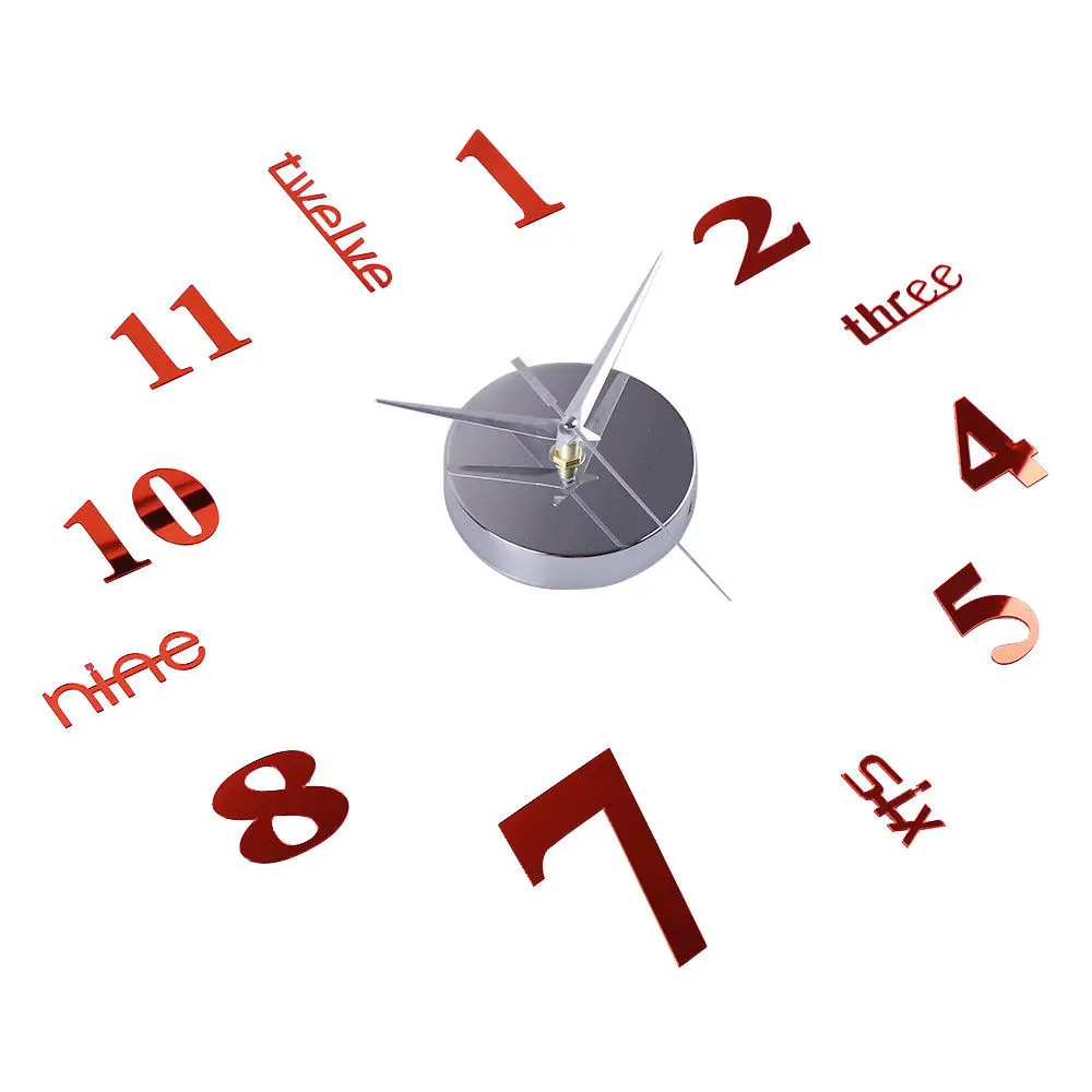 

Modern DIY Large Wall 3D Mirror Clock Surface Sticker Home living Room Decor Art Design Acrylic Wall Stickers Clocks Gifts