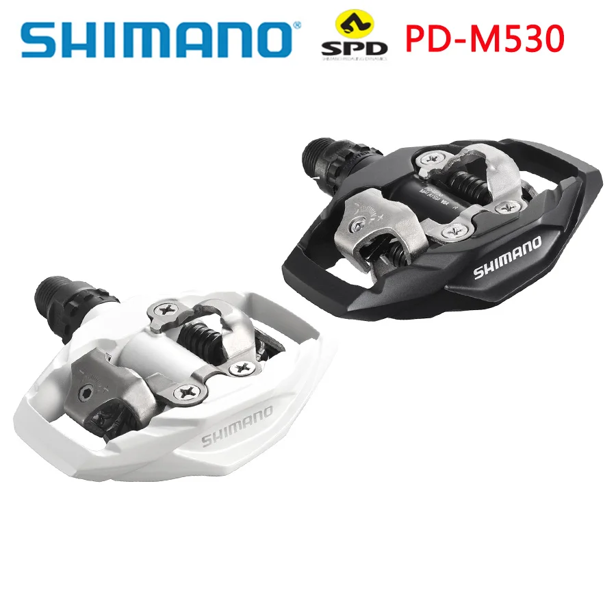 SHIMANO PD M530 педаль SPD MTB Trail без клипов педали с бутсами в комплекте SM SH51 оригинальная