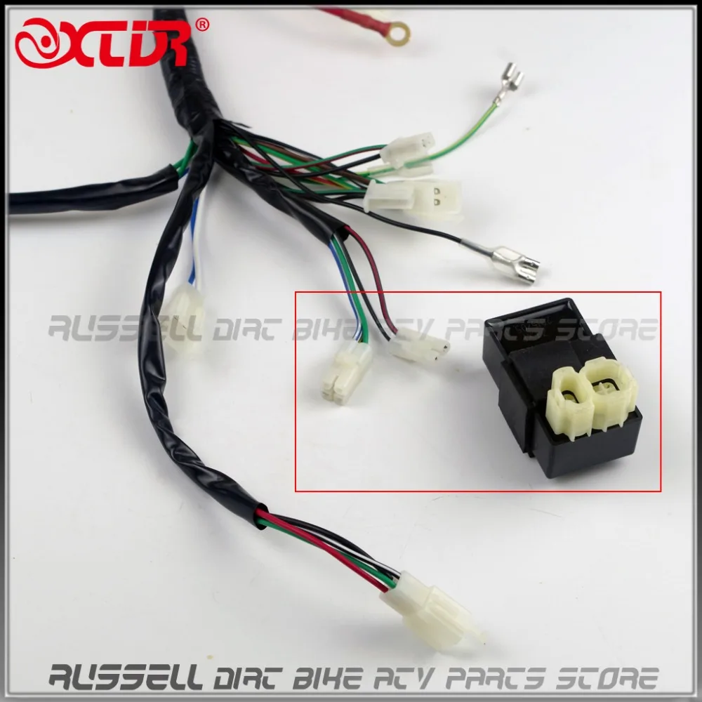 Полный Электрический жгут проводов CDI BOX Магнитный статор 125cc 150cc GY6 двигатель ATV