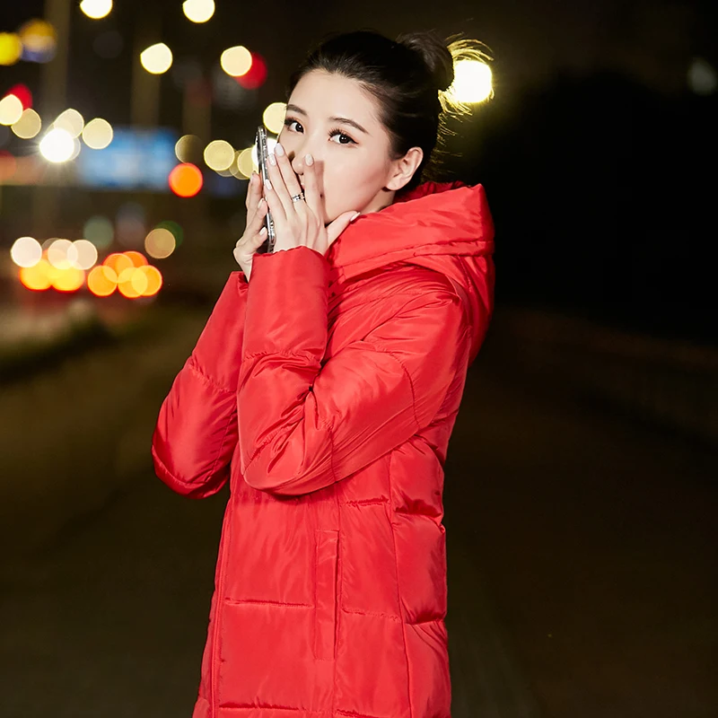 KUYOMENS Plus Size M-6XL Women Winter Coat Long Slim Thickened Turtleneck Warm Jacket Cotton Padded Outwear X-long Parkas | Женская