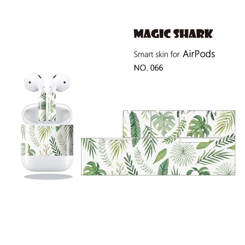 Волшебная Акула простые модные наклейки с листьями и цветами чехол для Apple