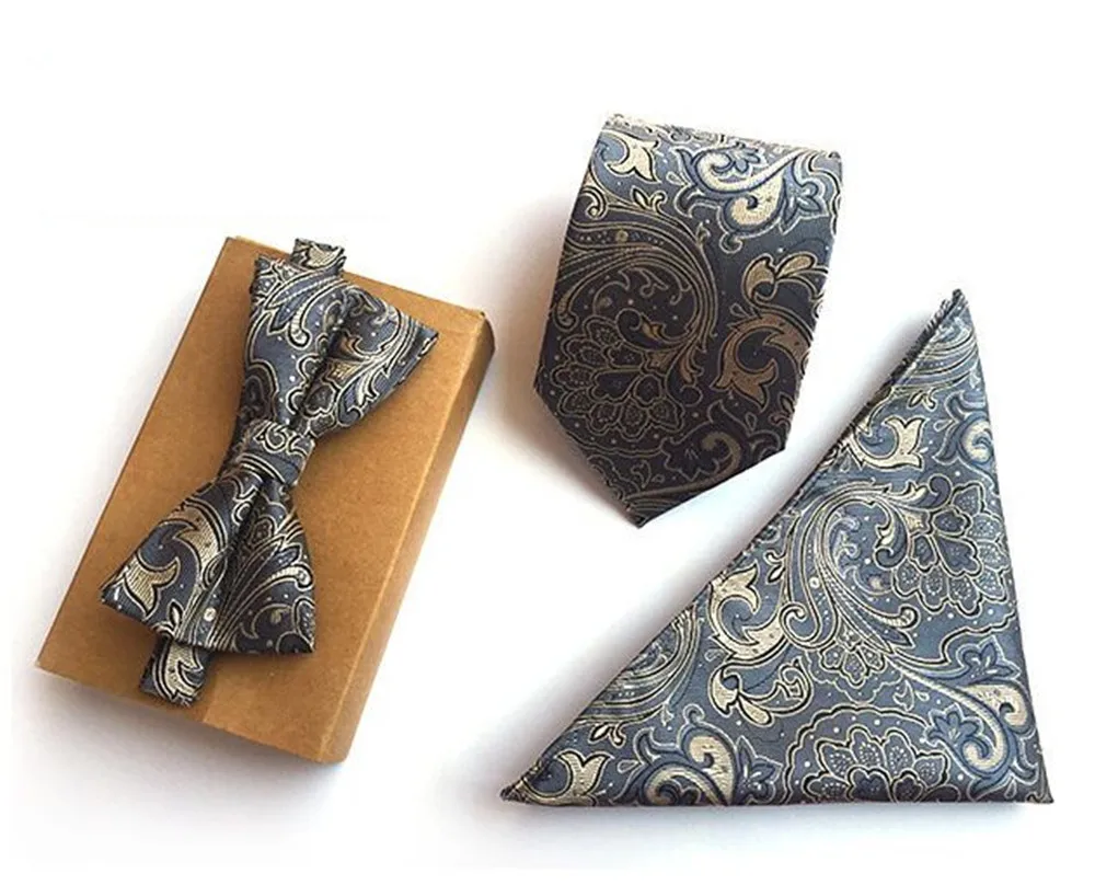 3 шт./комплект мужской галстук бабочка с принтом Пейсли|silk tie|silk tie brandties for men |