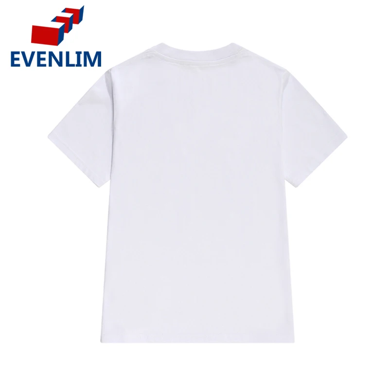 Evenlim Мода футболка с печатными буквами Для женщин тонкий черный короткими