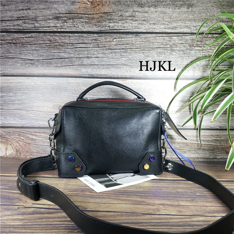 Женская сумка новинка 2019 красная и синяя на молнии через плечо Портативная