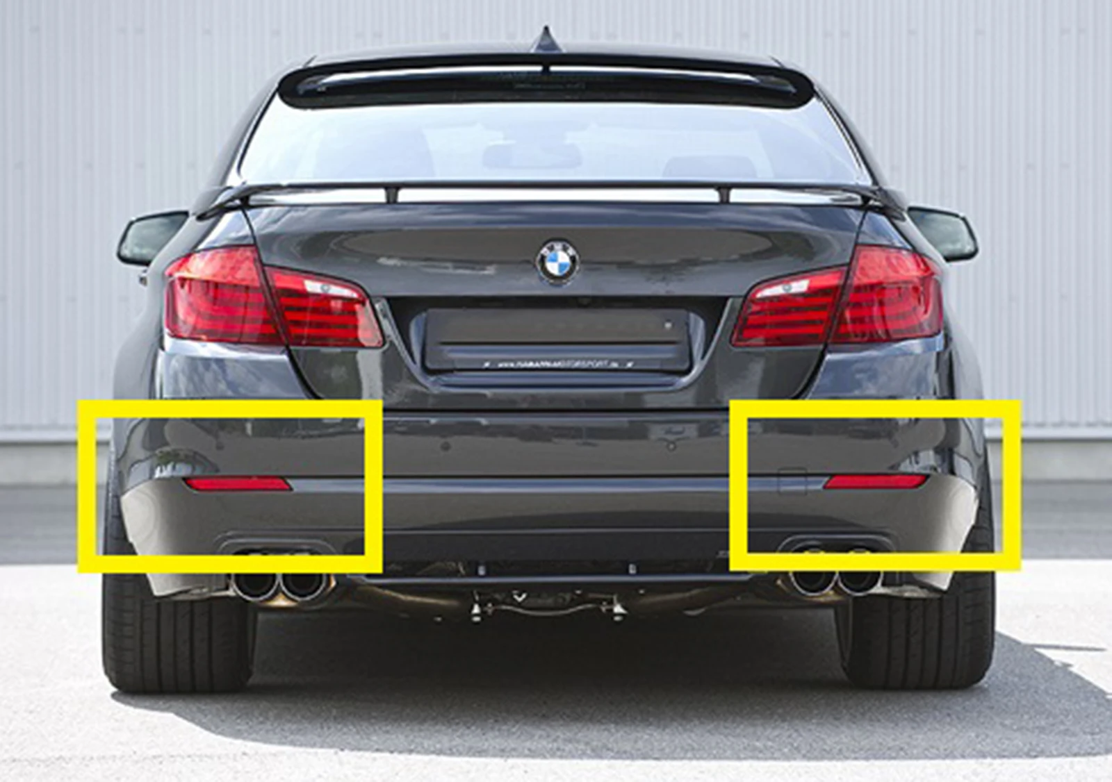 ANGRONG Пара светодиодный задний бампер отражатель задние фонари светильник