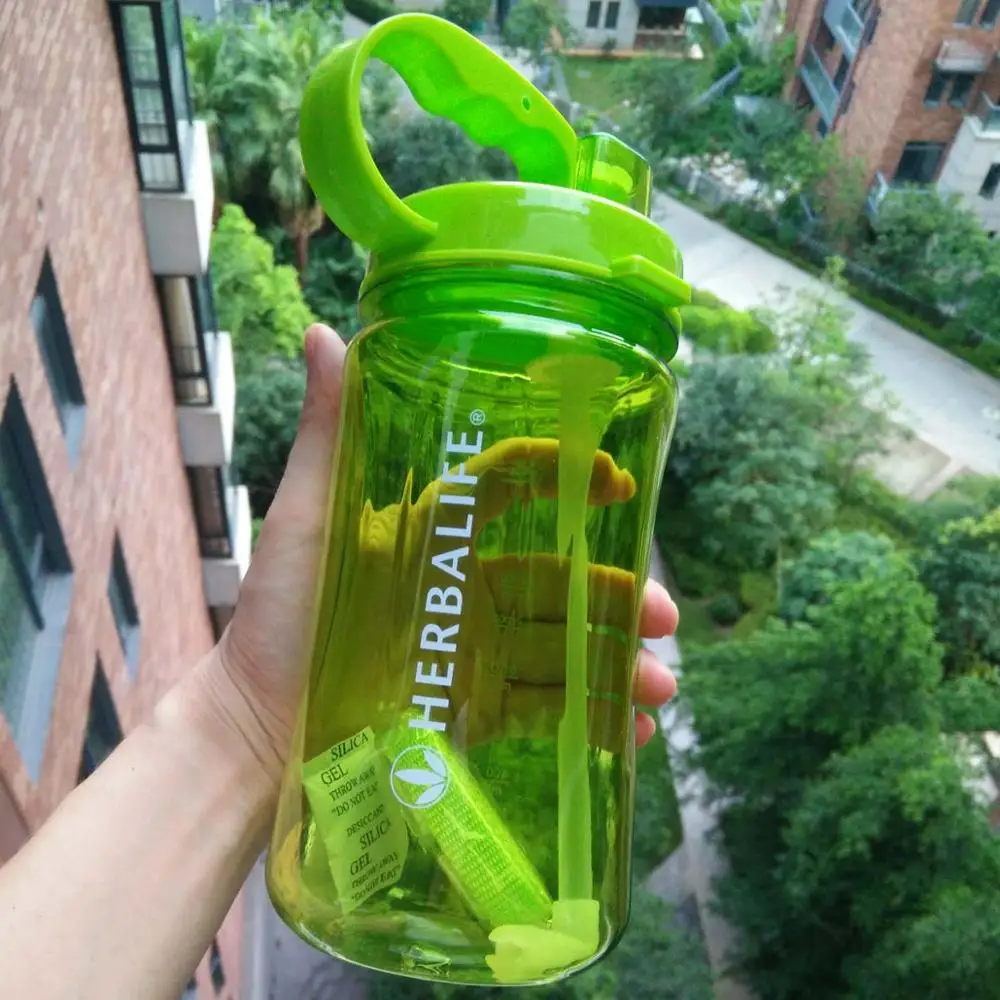2000ml Green 1Л 2л 1000 мл 2000 мл, оранжевый негабаритный бутылка для воды Frozem переносная космическая бутылка Herbalife спортивное питание индивидуальный шейкер - Цвет: 2000ml Green