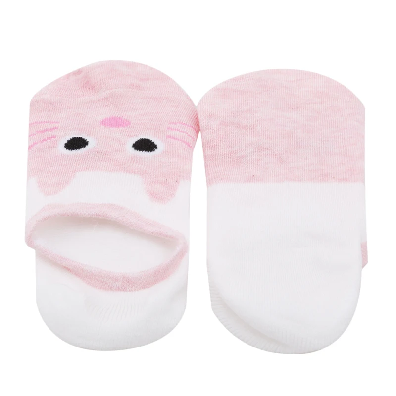 Милые женские мягкие невидимые носки Низкие повседневные хлопковые лоферы