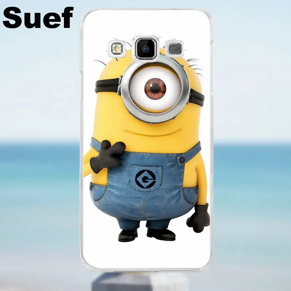 Suef для Galaxy Alpha Core Prime Note 2 3 4 5 S3 S4 S5 S6 S7 S8 mini edge Plus Мягкий чехол телефона с миньонами