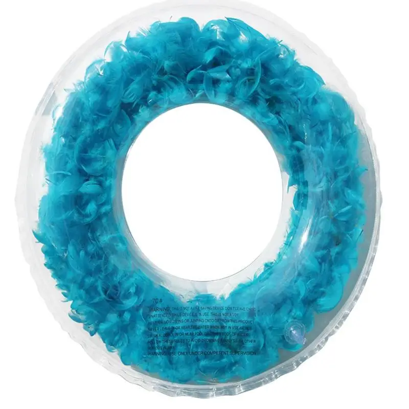 Украшение из перьев надувное кольцо для плавания водный бассейн круг подмышка