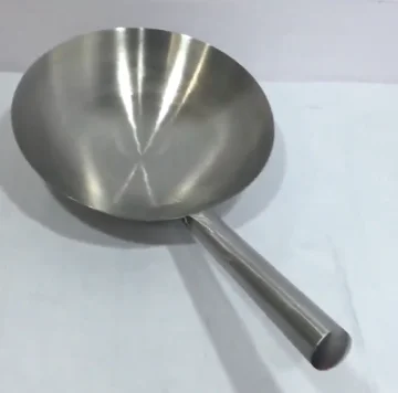 Толстая большая кастрюля ковш из нержавеющей стали шеф-повара для приготовления пищи вок большая ложка для супа кухонная Сковорода с ручкой для ресторана ложка железная