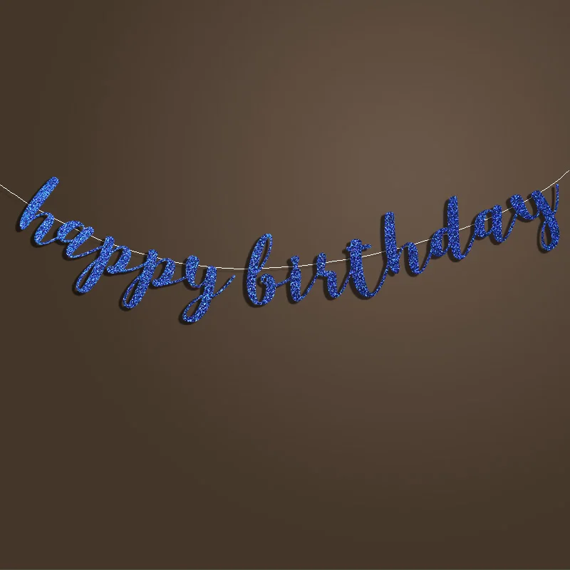 Баннер с днем рождения черный/серебристый/Золотой блестящий знак 30/40/50/60/70/80