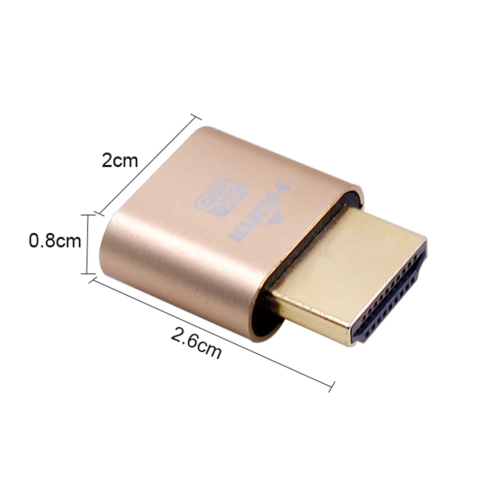 CHIPAL 10 шт. VGA виртуальной Дисплей адаптер HDMI/DVI заглушка DDC EDID Безголовый призрак