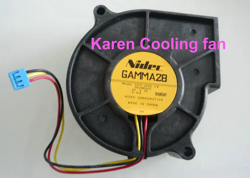 Nidec 7530 24V 0.15A D07F 24SG 11B 56UA80540 Вентилятор охлаждения|blower cooling fan|cooling fancooling blower fan |