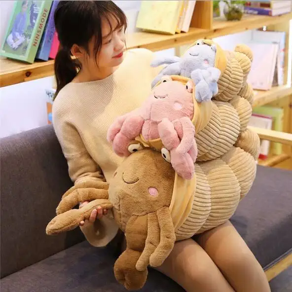 Милые плюшевые игрушки краб гвоздь солдат мягкие животные кукла водный морской