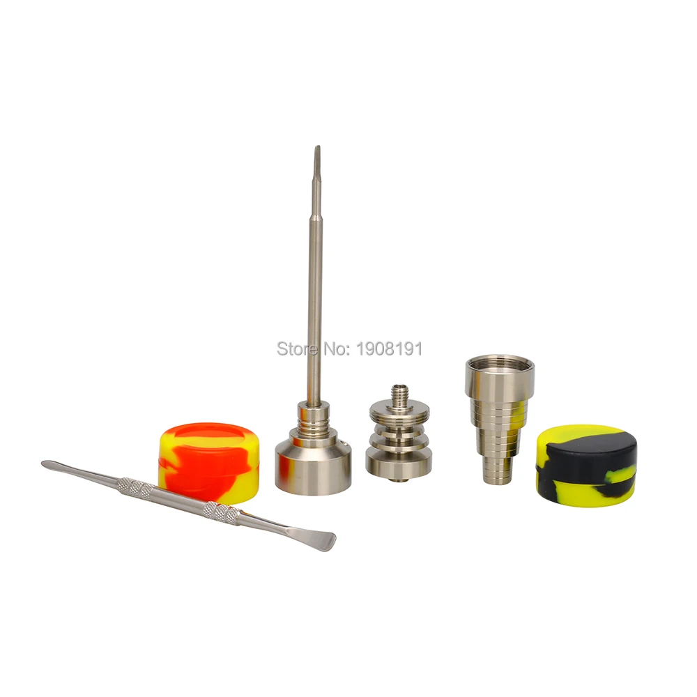 10/14/18 мм Мужская и женская Gr2 Титановая Крышка для гвоздей Carb Dabber dab rig силиконовая