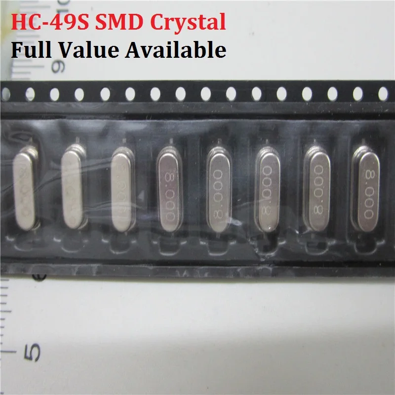SMD пассивный кварцевый генератор 3 579545/4 6/7.3728/8