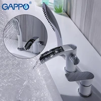 gappo robinet banheira shower mixer bathtub faucet shower set bathroom shower faucet tap set waterfall brass bath faucet mixer