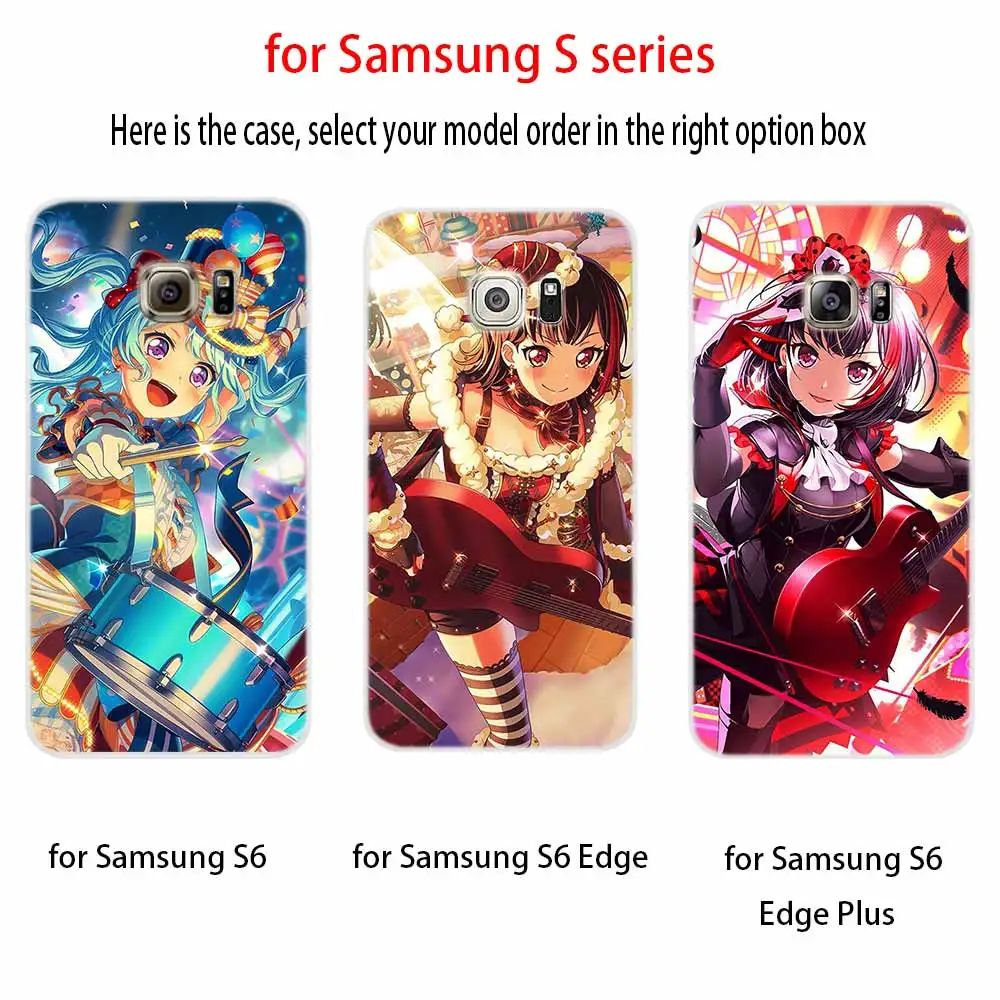 Японский мультфильм аниме Kawaii для девочек Мягкая обложка Samsung Galaxy S7 край S8 S9 S10 S11