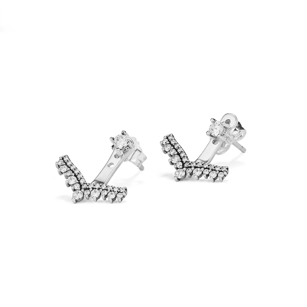 Серьги-гвоздики CKK Princess Wish женские оригинальное ювелирное изделие из