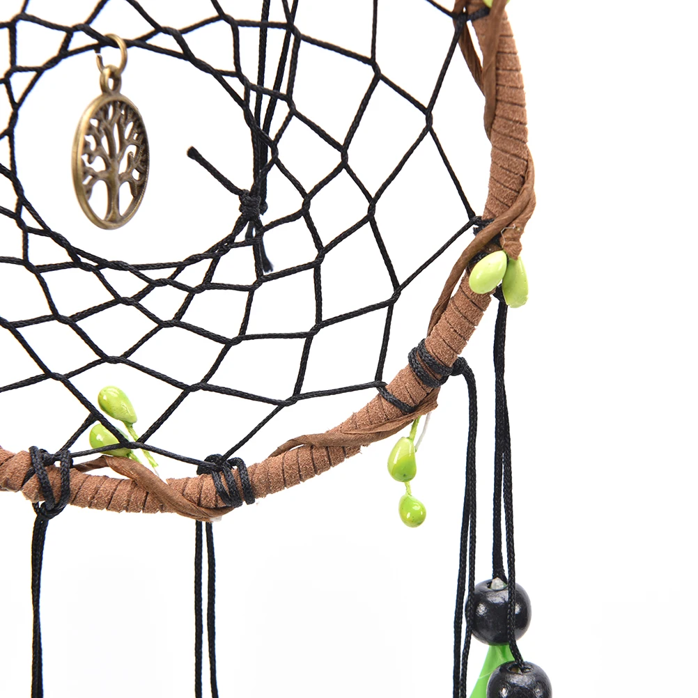 Природный дар проверки Dream Catcher Чистая с Бусины перьями стене висит украшение