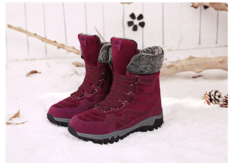 MWY зимние теплые женские Треккинговые ботинки Wandelschoenen Dames Нескользящие горные спортивные ботинки скалолазание уличные кроссовки для женщин