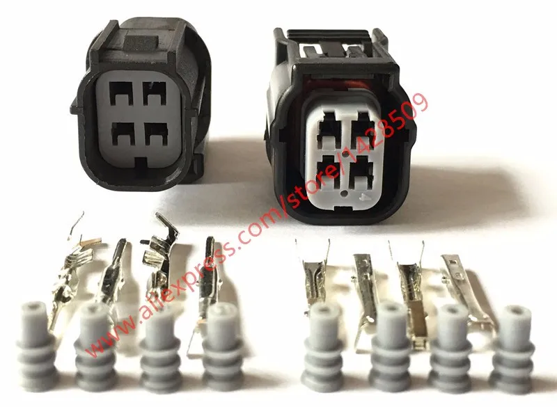 

10 Set 4 Pin Female Male Kit Oxygen Sensor Auto Connector Sumitomo
