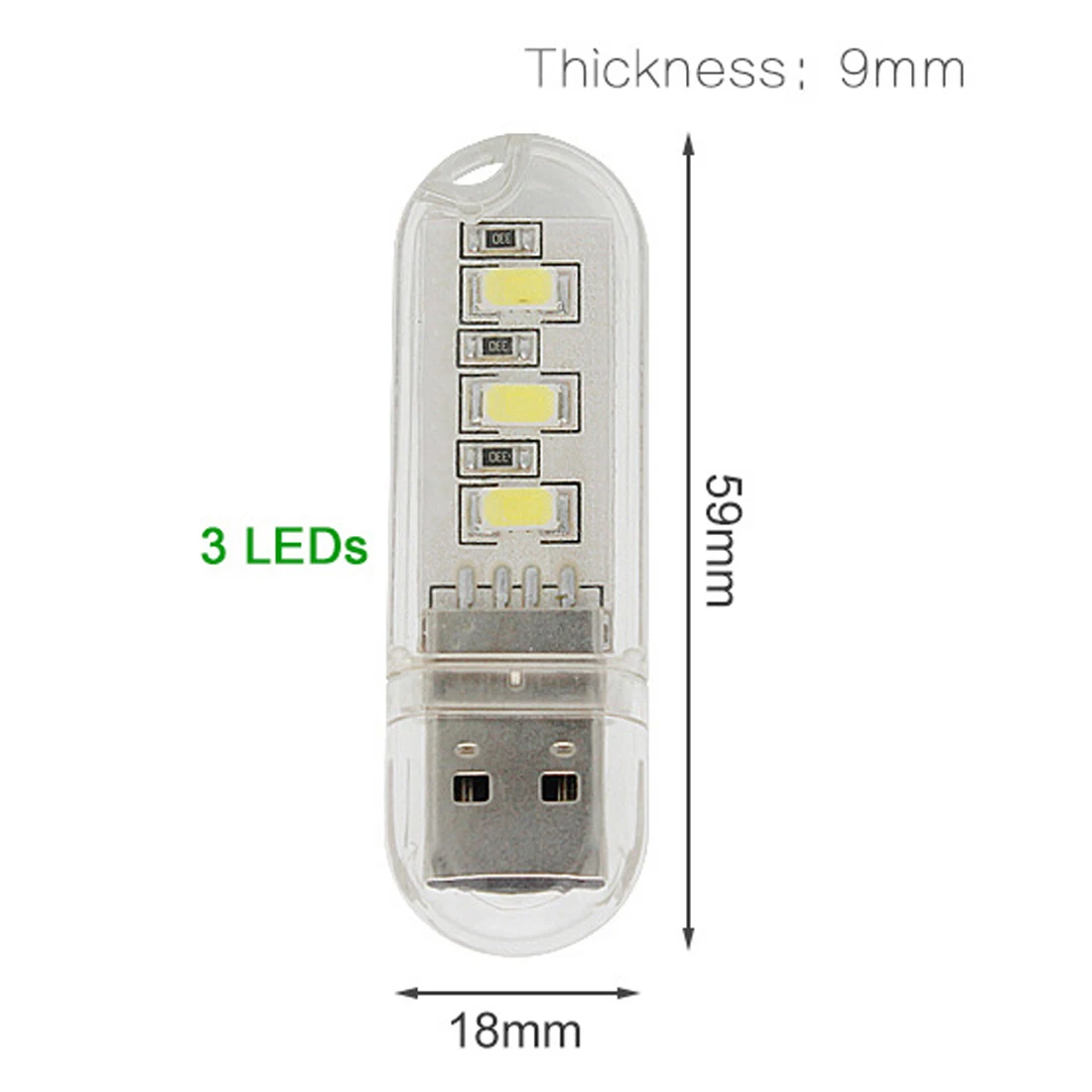 Мини USB СВЕТОДИОДНЫЙ Светильник Настольный светильник ing 3 светодиодный s SMD 5730 ночной портативных ПК