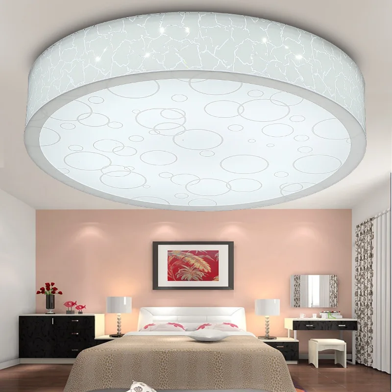 Современные круглые светодиодные потолочные светильники акриловые с яркостью