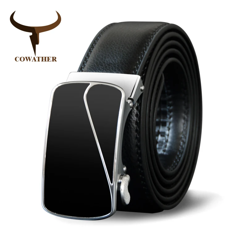 Cowather новые корова натуральная кожа ремни для мужчин роскошный мужской ремень