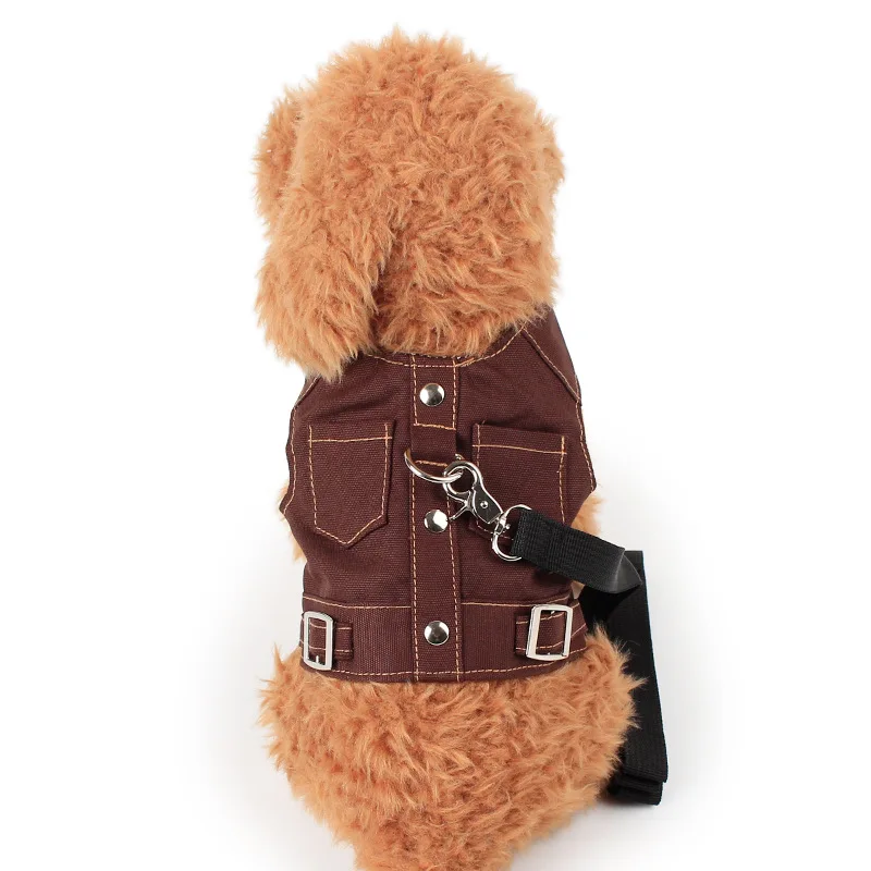 Джинсы для домашних животных жилет с поводком щенков и кошек|harness puppy|puppy catdog harness |