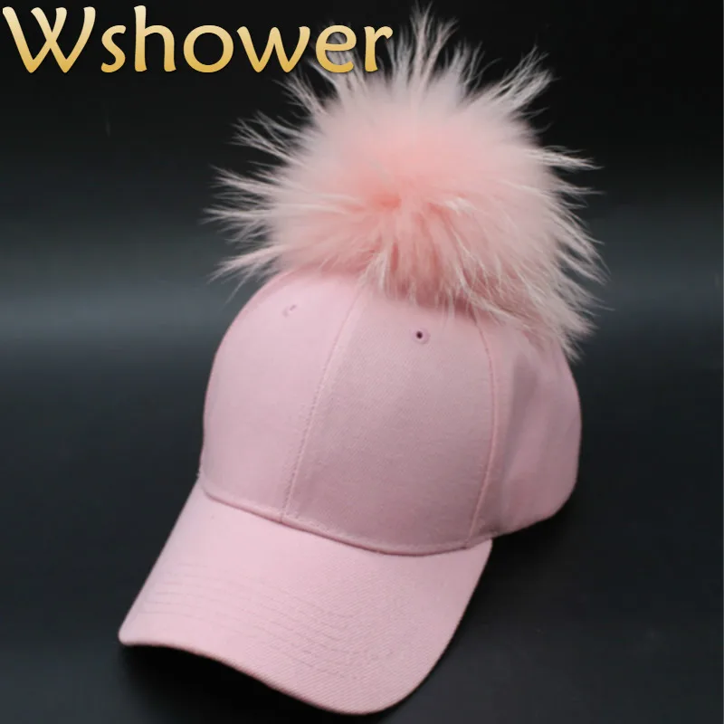 Кепка женская зимняя с помпоном из натурального меха норки|snapback hats|cap capcap with fur |