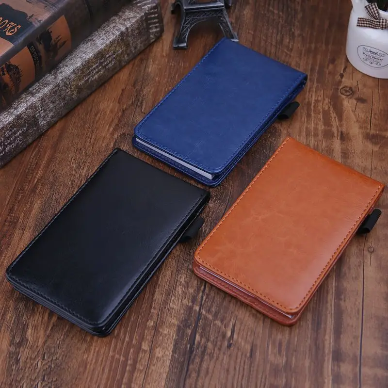 Multifunction Pocket Planner A7 Notebook Small Notepad Note Book Leather Cover Business Diary Memos Office School Stationery Sup |