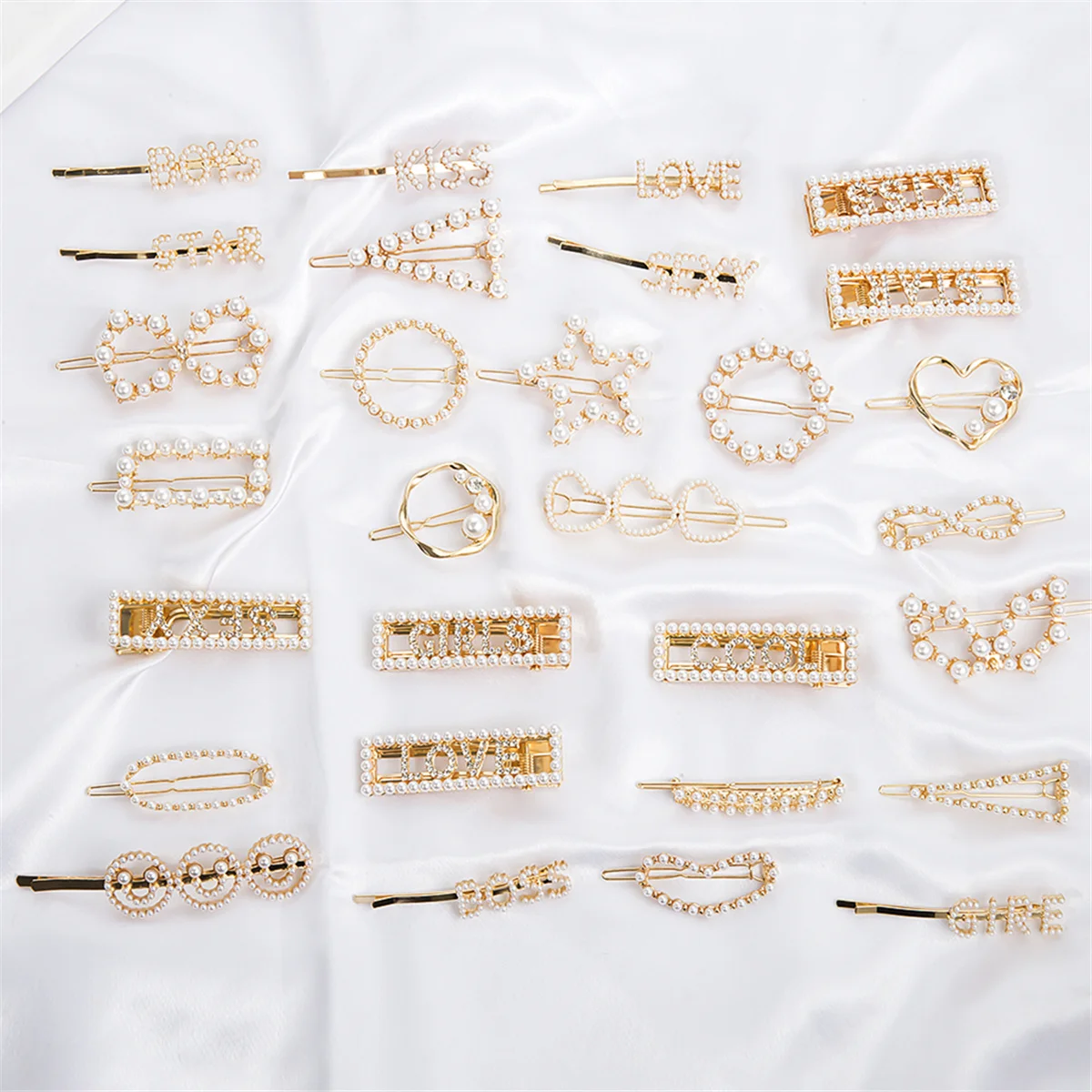 Женская заколка пряжка с искусственным жемчугом элегантная шпилька для волос в