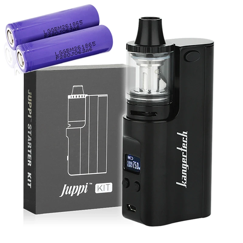 Стартовый набор KangerTech JUPPI TC 75 Вт с атомайзером 3 мл черная головка спирали Juppi|starter