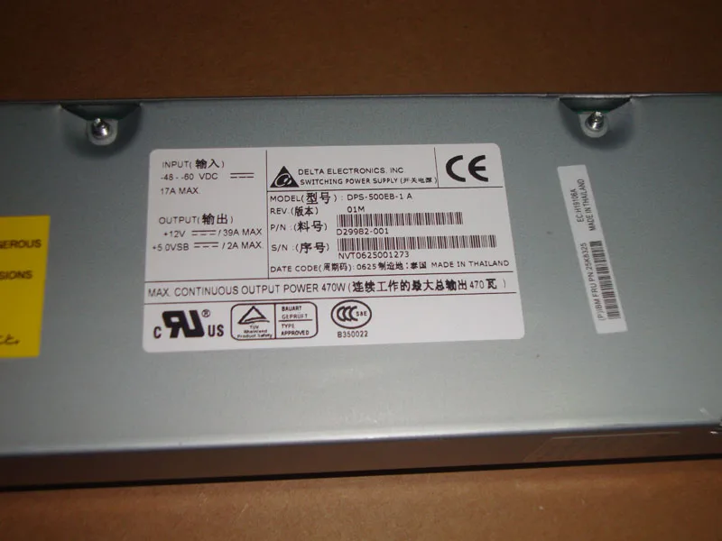 Delta Electronics DPS 500EB 1 A A99657 008 25K8325 блок питания для сервера 470 Вт|Блоки компьютеров| |