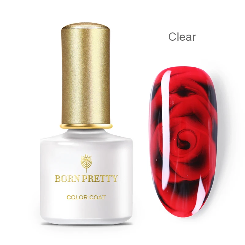 Clear BORN PRETTY 6 мл Белый прозрачный цветок гель набор замачиваемый УФ-гель цветок УФ гель для ногтей маникюрный лак дизайн ногтей - Цвет: Clear