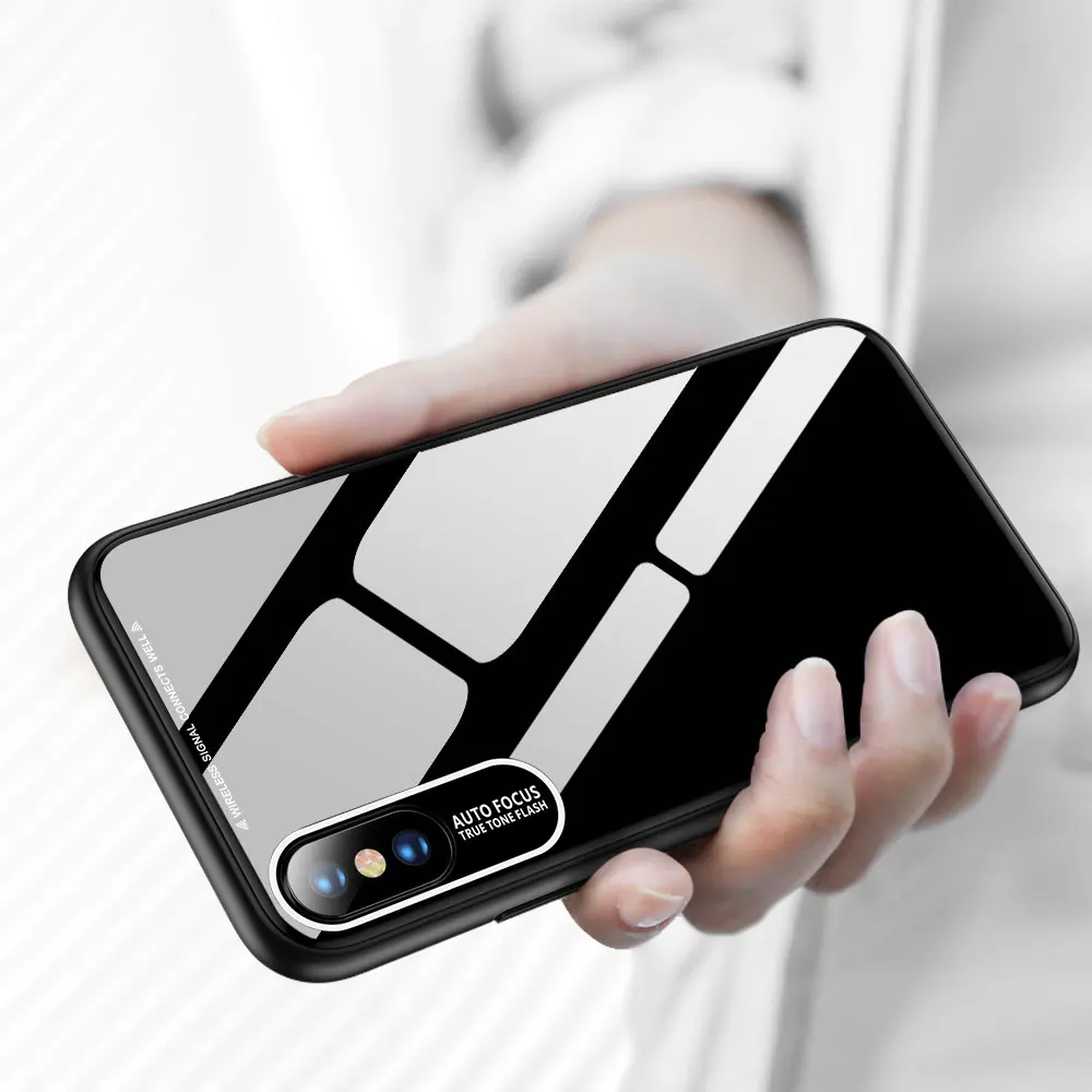 KISSCASE роскошный глянцевый чехол для iPhone XS X XR 7 8 противоударный акриловый телефона