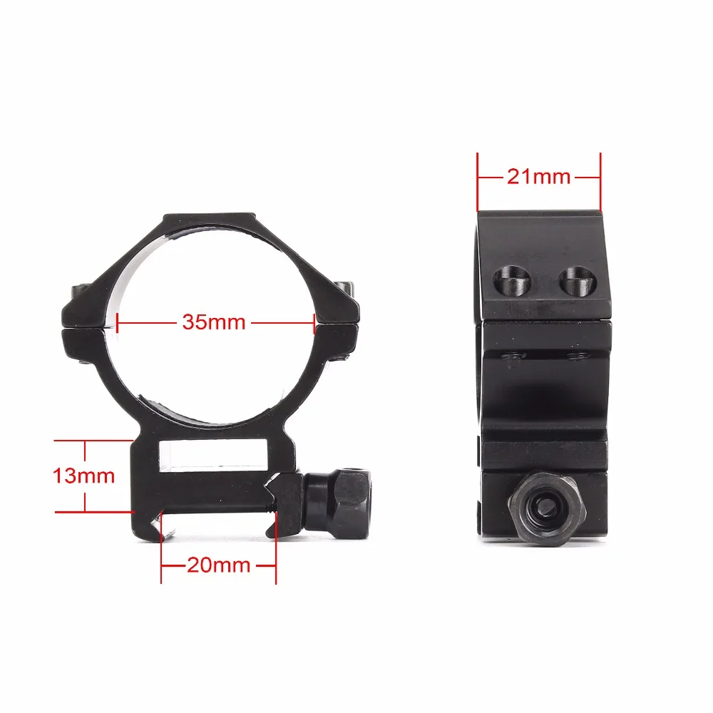 Ohhunt 2 шт охотничьи кольца с креплением 35 мм диаметр трубки низкий средний широкий