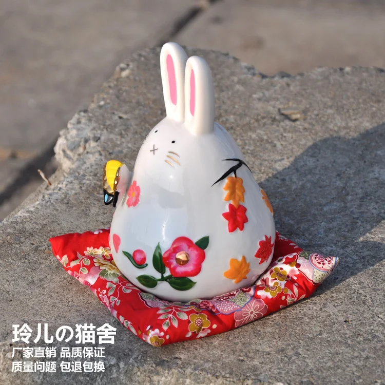 Счастливый Кот японский настоящий счастливый кролик маленькая бабочка