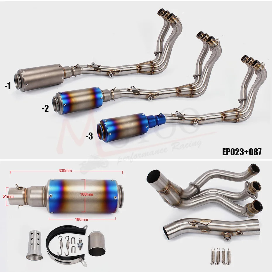 Моту Мотоцикл углеродного волокна Выхлопной системы глушитель Конец трубы