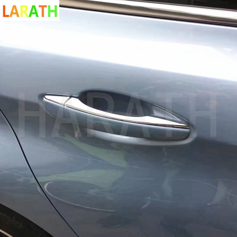 Для PEUGEOT 308 2014 2015 2016 ABS хромированные дверные ручки чаши Крышка рамы наружные