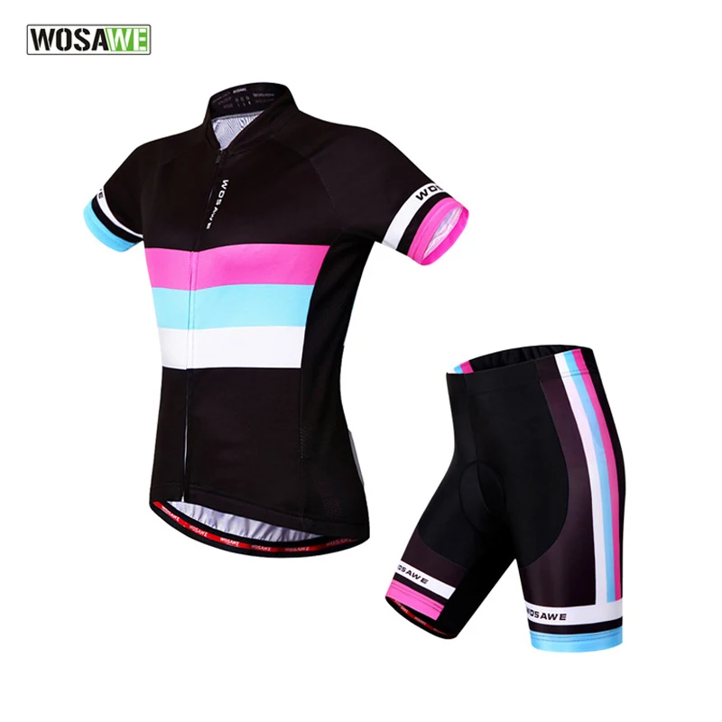 Женские велосипедные комплекты WOSAWE летняя женская одежда для велоспорта