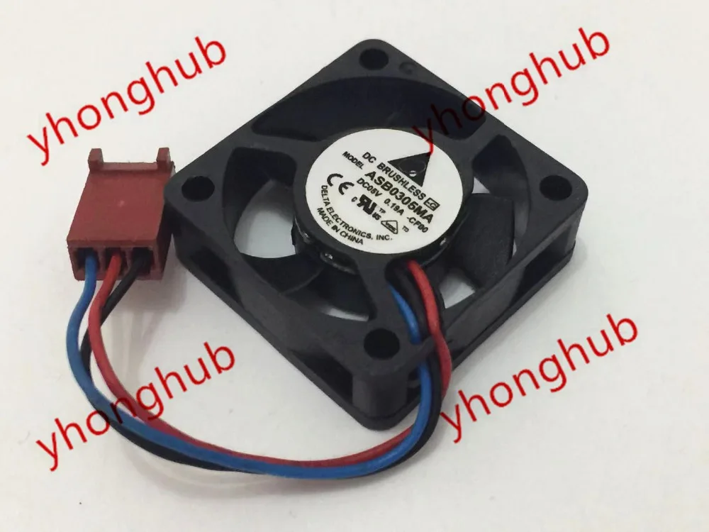 Delta Electronics ASB0305MA CF00 Сервер охлаждающий вентилятор DC 5V 0.19A 30x30x10 мм 3 провода|fan dc|cooling