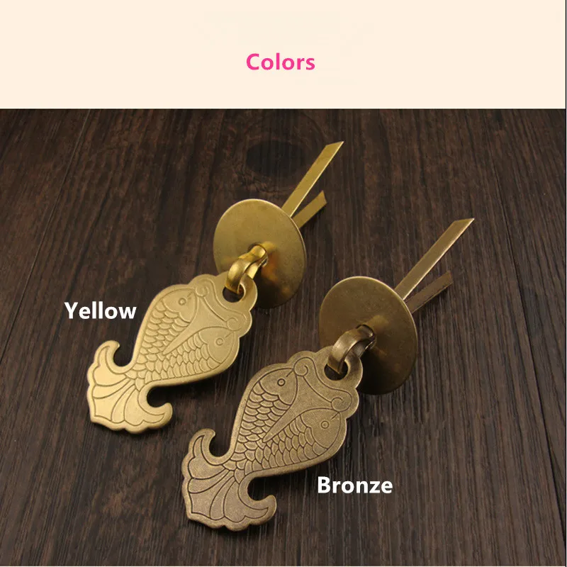 Винтажная латунная ручка двойная для двери китайская Ручка выдвижного ящика