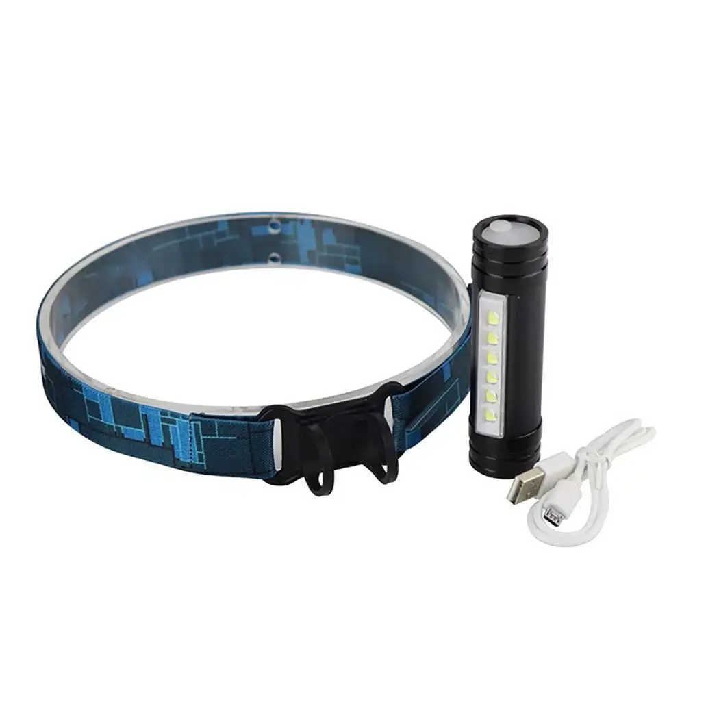 6 LED Mini Headlamp USB Rechargeable 1 x Headlight Elasticity Headband Torch Head Casual Lamp Flashlight | Лампы и освещение