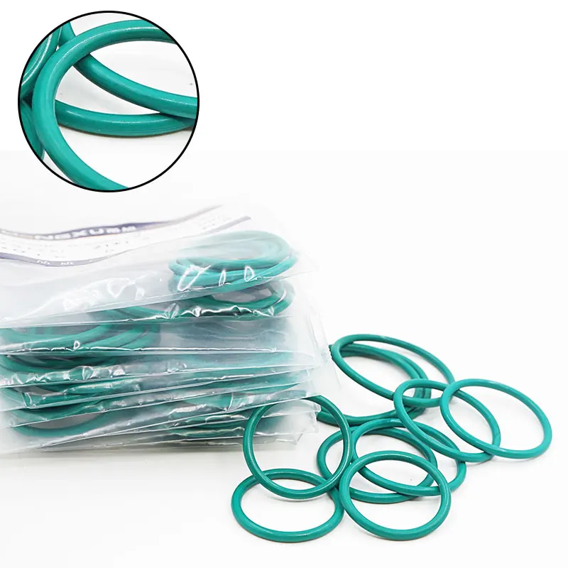 5 шт. фторсодержащий каучук кольца зеленый FKM уплотнительное кольцо