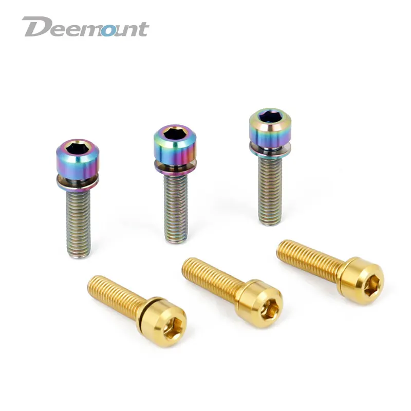 Deemount M5x20mm велосипедные болты для выноса руля с шестигранной головкой шайбой MTB