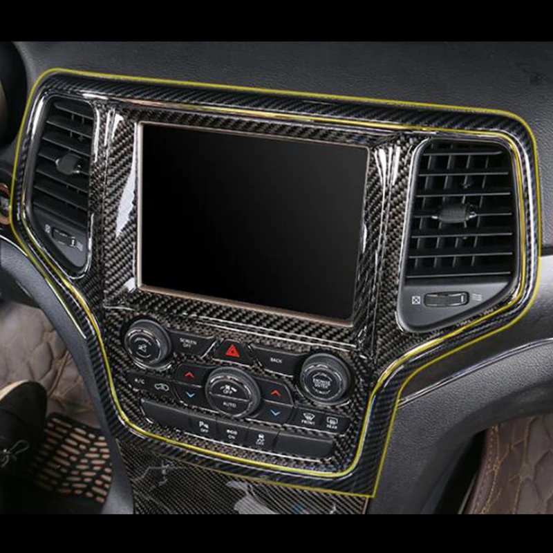 Для Jeep Grand Cherokee 2011-2018 ABS углеродное волокно/Хромированный Автомобильный интерьер