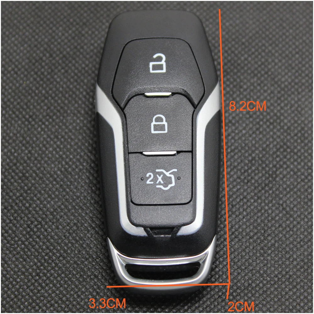 PINECONE для ключа чехол FORD MONDEO 2 0 т KUGA MUSTANG 2015 край ключи укладка 3 кнопки серебристая